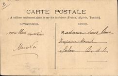 VINTAGE POSTCARD Bateau Washing of bridge has edge of an armor