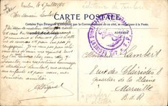 VINTAGE POSTCARD Boat a blow of gun of 14mm