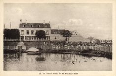 CPA Maison des enfants des cheminots du Nord Parc de la Vigne Crouy sur Ourcq Train La grande ferme de St Pol sur Mer