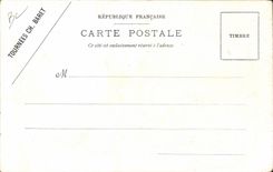 VINTAGE POSTCARD Train top of these Pyramids Napoleon Illustrator Job