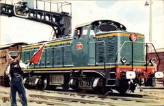 MODERN CARD electric Train Diesel loco 040 OF the SNCF