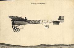 VINTAGE POSTCARD Plane Aviation Bleriot Monoplane