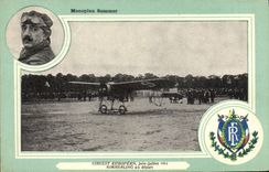 CPA Avion Aviation Monoplan Sommer Circuit europeen Juin Juillet 1911 Kimmerling au depart 