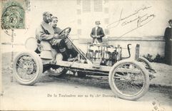 CPA Automobile De la Touloubre sur sa 85 chevaux Darracq