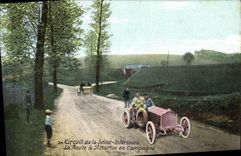 VINTAGE POSTCARD Automobile Circuit of the Lower Seine the road of St Martin in shift