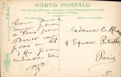 VINTAGE POSTCARD Automobile Circuit of the Lower Seine the road after Seven Grinding stones