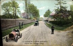 VINTAGE POSTCARD Automobile Circuit of the Lower Seine Left Fresnay Folny