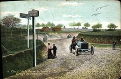 VINTAGE POSTCARD Automobile Circuit of the Lower Seine Turn of Londinieres