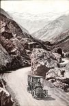 VINTAGE POSTCARD Automobile Mountain