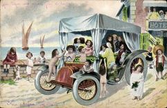 CPA Automobile Enfants Bebes 