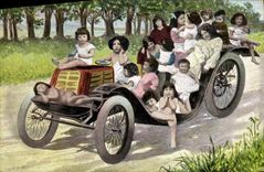 CPA Automobile Enfants Bebes