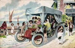 CPA Automobile Enfants Bebes 