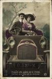 CPA Automobile Femme