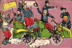 VINTAGE POSTCARD Automobile the escape has any Militaria vapor