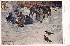 CPA Illustrateur Edition du salon des peintres polonais a Cracovie Pologne Poland Kossak