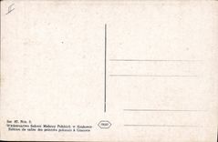 VINTAGE POSTCARD Illustrateur Edition of the living room of the Polish painters has Cracow Poland Poland Kossak