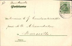 Caballo de Stutgart del aus de Gruss del ilustrador de la POSTAL de la VENDIMIA