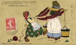 VINTAGE POSTCARD Hahne Illustrator & Co