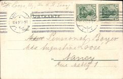 VINTAGE POSTCARD Illustrator Gruss aus Rathsweinkeller Zur Bunten Kur