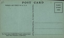 VINTAGE POSTCARD Plane Aviation French Air Force in the USA Tuscaloosa