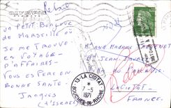 MODERN CARD Plane Aviation Olympic Airways Boeing 727.200