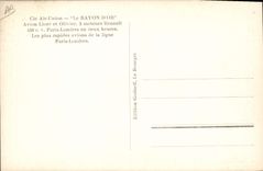 CPA Avion Aviation le rayon d'or dans les nuages Avion Liore et olivier 2 moteurs Renault Ligne Paris Londres