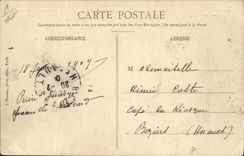 CPA Avion Aviation Dirigeable Zeppelin Auto ballon du comte de la Vaulx