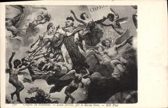 CPA Coupole du Pantheon Louis XVIII par le Baron Gros