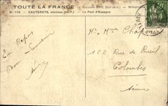 CPA Cauterets Le Pont d'Espagne