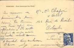 VINTAGE POSTCARD Historical Thouars Bridge of the Blue ones