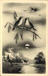CPA Fantaisie Oiseaux