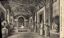 POSTAL Roma Salted del Candelabri Museo Vaticano de la VENDIMIA