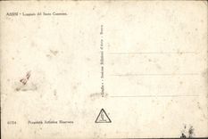 VINTAGE POSTCARD Assisi Loggiato del Sacro Conveto
