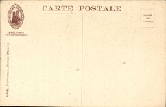 La catedral de Reims de la POSTAL de la VENDIMIA viaja el jardín visto del palacio del arzobispo