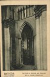 Catedral de Reims de la POSTAL de la VENDIMIA vista en el revés de los pórticos del ataque frontal principal