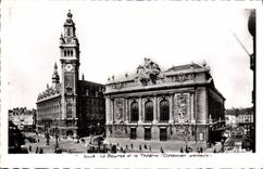 MODERN CARD Lille the Stock Exchange and the Theater Shoe-maker Architect