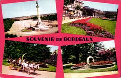 CPM Bordeaux Monument Des Girandins Allees De Tourny Jardin Public