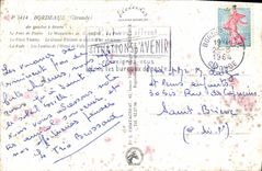 CPM Bordeaux Le pont de pierre Le monument des Girondins Le port La place Tourny