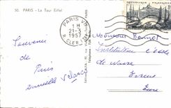 CPM Paris La Tour Eiffel