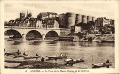 CPA Angers Le Pont De La Basse Chaine Et Le Chateau