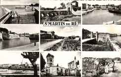 MODERN CARD Seen Black Martin Saint Of Re Entered of the port View the door of Campagni Entered of the bagne