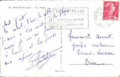 MODERN CARD Berck Beach the Beach