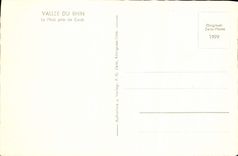 MODERN CARD Valley Of the Rhine Boat Pratz close to Caub