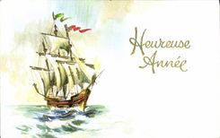 MODERN CARD Fantasy Boat