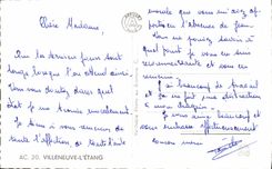 MODERN CARD Villeneuve the Pond