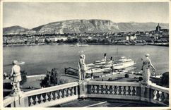 CPA Geneve Vue Generale Bateau