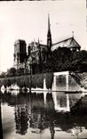 MODERN CARD Paris Notre Dame With Reflection in the Seine
