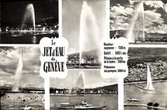 MODERN CARD the Water Jet of Geneva
