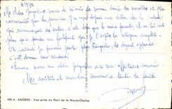 CPM Angers Vue prise du Port de la Haute Chaine