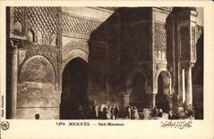 VINTAGE POSTCARD Meknes Bab Mansour